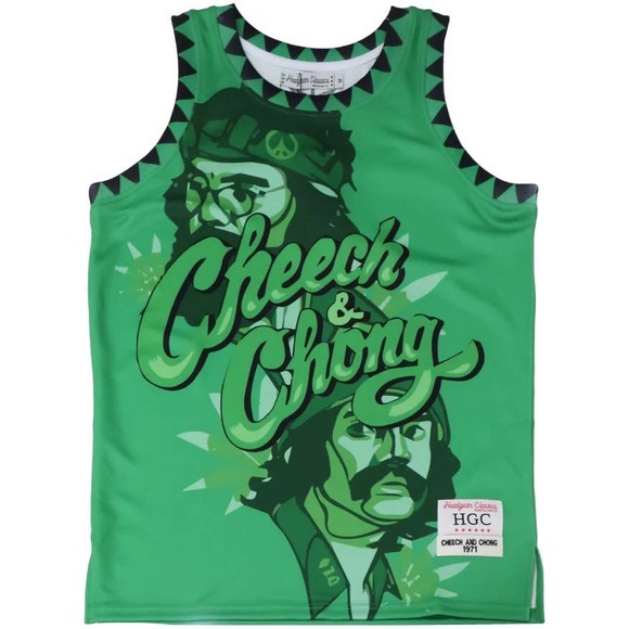 Cheech & Chong Men's Headgear Classics Premium Embroidered Basketball Jersey - Picture 2 of 5